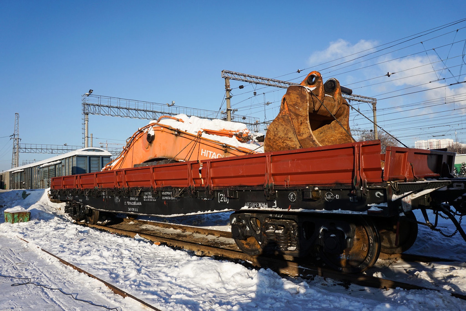Перевозка экскаватора Hitachi ZX 650LCH в Китай
